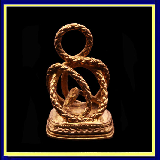 antique Georgian pendant snake fob intaglio seal gold man's coat of arms
