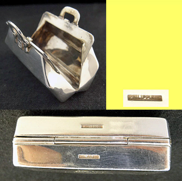 Vintage Tiffany & Co Sterling Silver Miniature Doctor's Bag Pill Box (#5569)