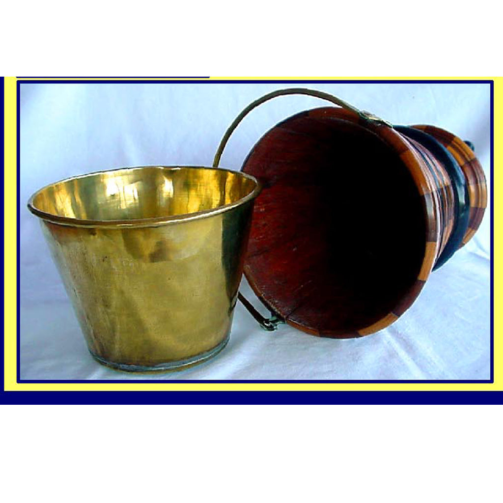 Antique Victorian Jardiniere Planter Parquet Fruitwood & Brass Scotland