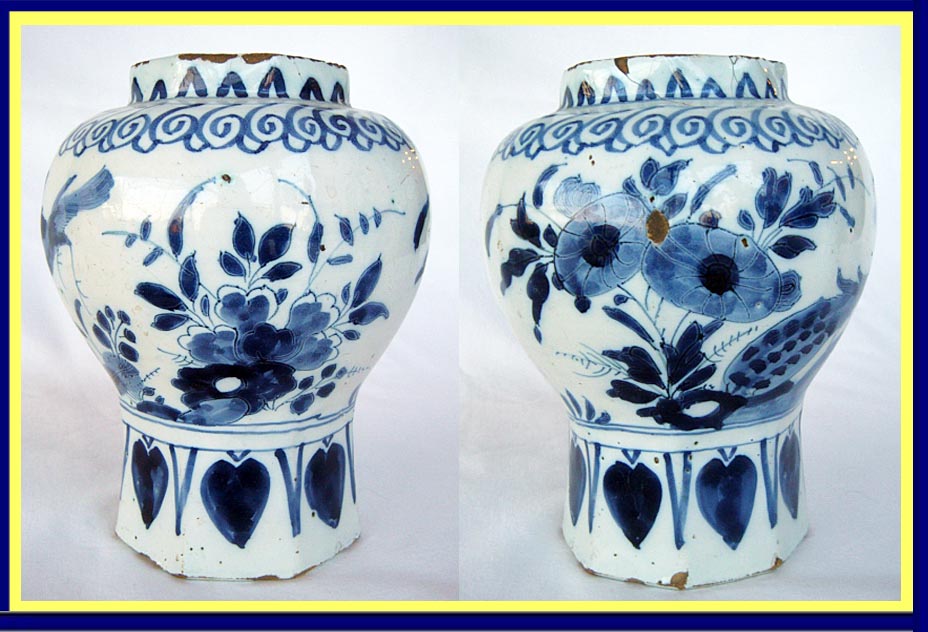 Antique Dutch Delft vase museum