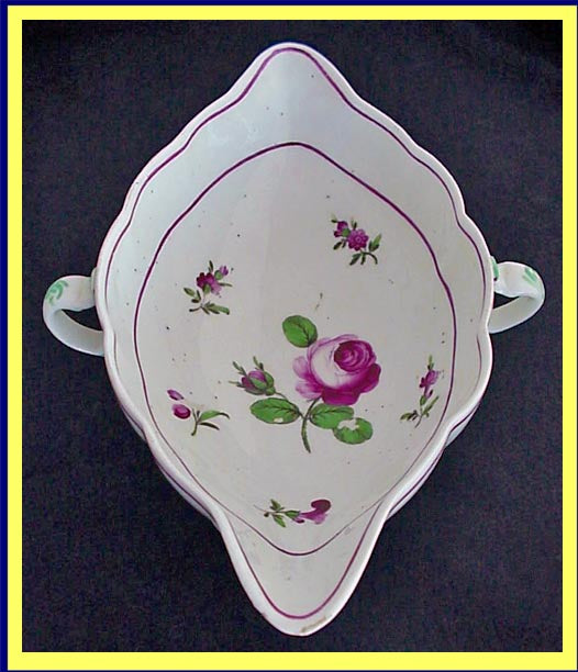 antique Royal Vienna porcelain sauceboat Georgian