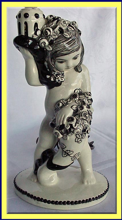Antique Wiener Kunstkeramische Werkstatte lamp
