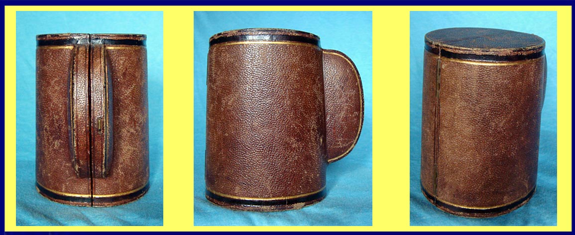 Antique Chinese Export Silver Christening Mug Tankard Shagreen Case (4749)