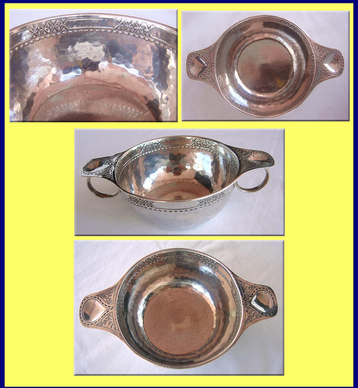 Antique Liberty & Co Silver Arts Crafts Wine Taster  (4247)