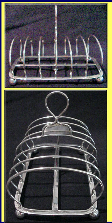 Antique Georgian Sterling Silver Toast Rack English 1833 (3327)