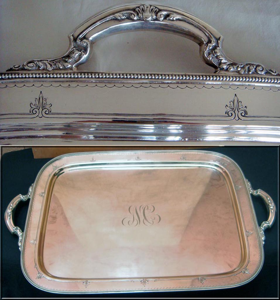 Huge Antique Gorham Sterling Silver Tray - Great Provenance (3715)