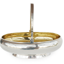 Imperial Russian Silver Gold Basket Bowl St Petersburg (3135)