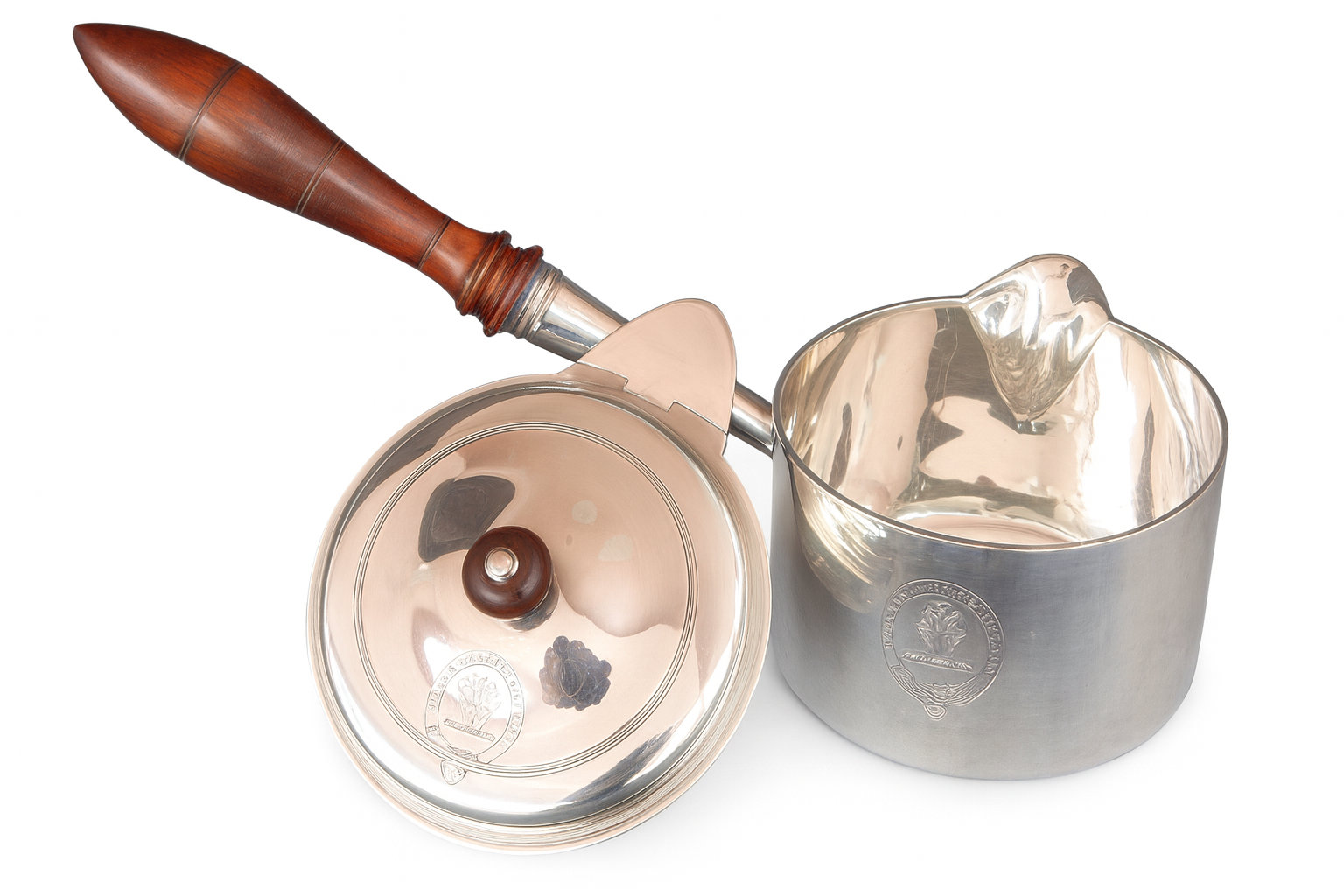 John Emes Antique Regency Sterling Silver Brandy Warmer London 1801 (3807)