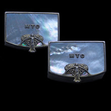 Art Nouveau Pair Boxes Mother Of Pearl Gilded Silver Women Signed AF (3378)