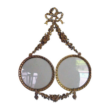 Antique Victorian Gilt Bronze Double Hanging Picture Frame French 19C (1809)