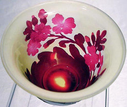 Antique Signed Emile Gallé Cameo Glass Vase Bowl Exquisite Floral Carving