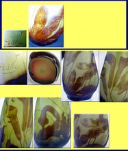 Antique Emile Galle Calla Lily Cameo Glass Vase (3294)