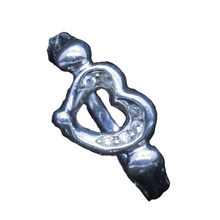 Tiffany & Co Open Heart Ring by Elsa Peretti 18k W Gold, Diamonds (#4994)