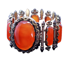 Antique Georgian Bracelet Bangle 18k Gold Carnelian French Charles X (6950)