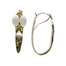 Antique Georgian Poissarde Earrings 18k Fold French late 18th-early19th C (7036)