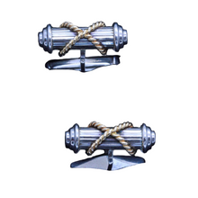 TIFFANY & CO Vintage Cable Cufflinks 18k Gold Sterling Silver Unisex (7086)