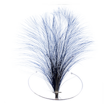 Antique Edwardian Art Deco Aigrette Tiara Gold Diamonds Feathers BlackWhite(7119)