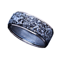 Antique Cuff Bangle Bracelet 18k Gold, Silver French Bacchus Panther Cherub(6561)