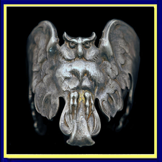 antique owl bangle
