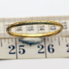 Antique Victorian bangle bracelet for child gold filled (7578)