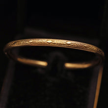 Antique Victorian bangle bracelet for child gold filled (7578)