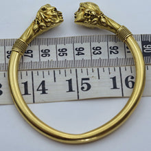 Antique Art Nouveau bangle bracelet Arm ring 18k gold Nymph Satyr French (7591)