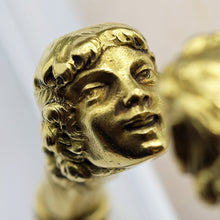 Antique Art Nouveau bangle bracelet Arm ring 18k gold Nymph Satyr French (7591)