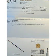 Art Deco bracelet diamonds natural blue sapphires Yogo Gulch GIA certific (7638)