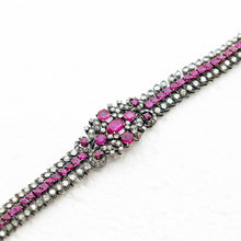 Antique bracelet No-heat Burma rubies diamonds silver gold GIA certificate