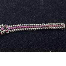 Antique bracelet No-heat Burma rubies diamonds silver gold GIA certificate (7707)