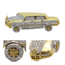 Vintage Brooch Mercedes Benz Car 18k Gold 4.5ct Diamonds Unisex Appraisal (6067)