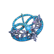 Antique Victorian Brooch Pendant Snake Turquoise Diamond Rubies 15ct Gold (6695)