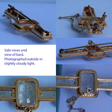 Tiffany & Co antique brooch carved rock crystal cameo gold and platinum (7297)