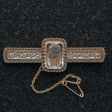 Tiffany & Co antique brooch carved rock crystal cameo gold and platinum (7297)