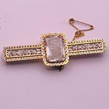 Tiffany & Co antique brooch carved rock crystal cameo gold and platinum (7297)