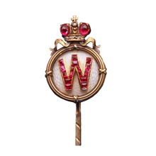 Imperial Russian Romanov Stick Pin GrandDuke Vladimir gold diamond ruby (7313)
