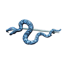 Antique Victorian snake brooch diamonds gold silver rubies serpent Unisex (7359)