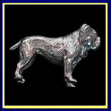 antique Victorian brooch gold English bulldog dog Unisex