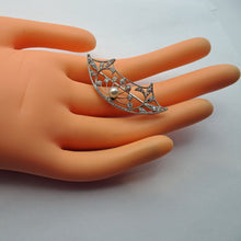 HENRI VEVER Brooch Platinum Diamonds Pearl Old European Cut RC Victorian (7433)