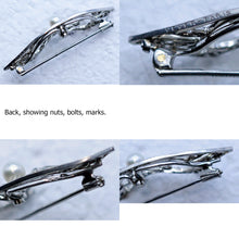 HENRI VEVER Brooch Platinum Diamonds Pearl Old European Cut RC Victorian (7433)