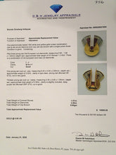 Raymond Templier Art Deco clip brooch gold platinum diamonds rubies Unisex (7516)