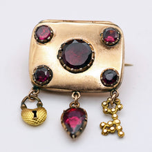 georgian locket brooch