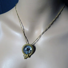 Antique brooch pendant gold Essex Crystal Reverse intaglio bulldog bullwhip(7570)