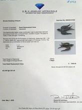 Antique Victorian brooch diamonds silver gold bird swallow in flight (7573)