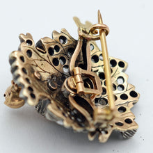 Antique Victorian Brooch Pendant silver gold diamonds dog collar Unisex (7627)