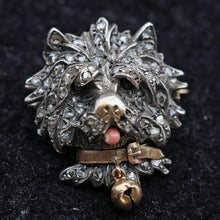 Antique Victorian Brooch Pendant silver gold diamonds dog collar Unisex (7627)