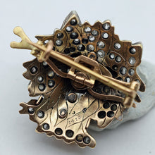 Antique Victorian Brooch Pendant silver gold diamonds dog collar Unisex (7627)