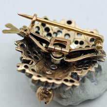 Antique Victorian Brooch Pendant silver gold diamonds dog collar Unisex (7627)