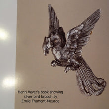 Mellerio dits Meller antique brooch flying bird duck silver gold French (7673)