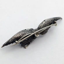 Mellerio dits Meller antique brooch flying bird duck silver gold French (7673)